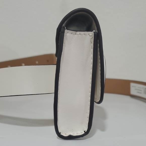 NWT Kate Spade New York White adjustable leather belt bag Size S/M🤍💛 - Picture 9 of 13